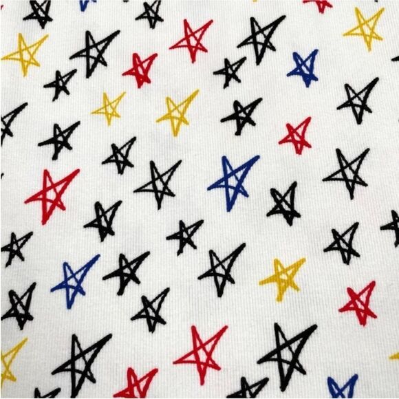 NWT Alice + Olivia x LELE PONS Stars Allen Tank Top XS Ribbed Knit Cotton - Picture 3 of 5